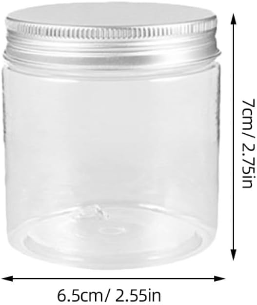 MAGICLULU 12 Stück pack Kleiner Einmachgläser aus Aluminium mit Transparentem Design 200ml Verschließbare Küchen Marmeladengläser für Sichere Aufbewahrung mit Silbernem Deckel – Bild 2