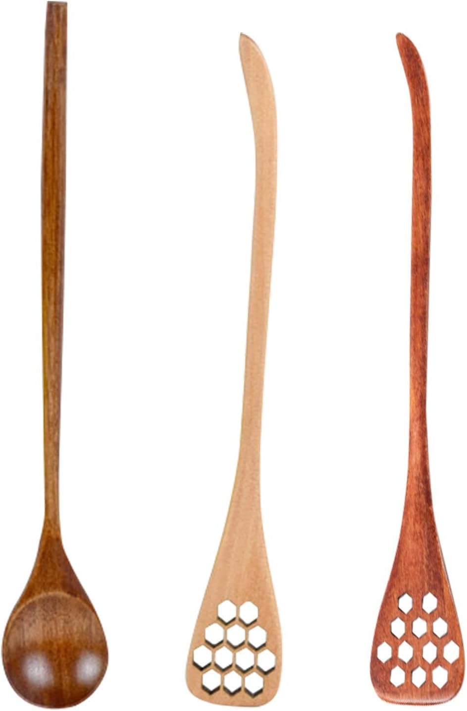 Wooden Honey Spoon | Honey Jar Honey Spoon Stirring Stick Stirring Rod - Multifunctional Honey Glass Mixing Spoon for Holidays, Lovers, Families – Bild 9