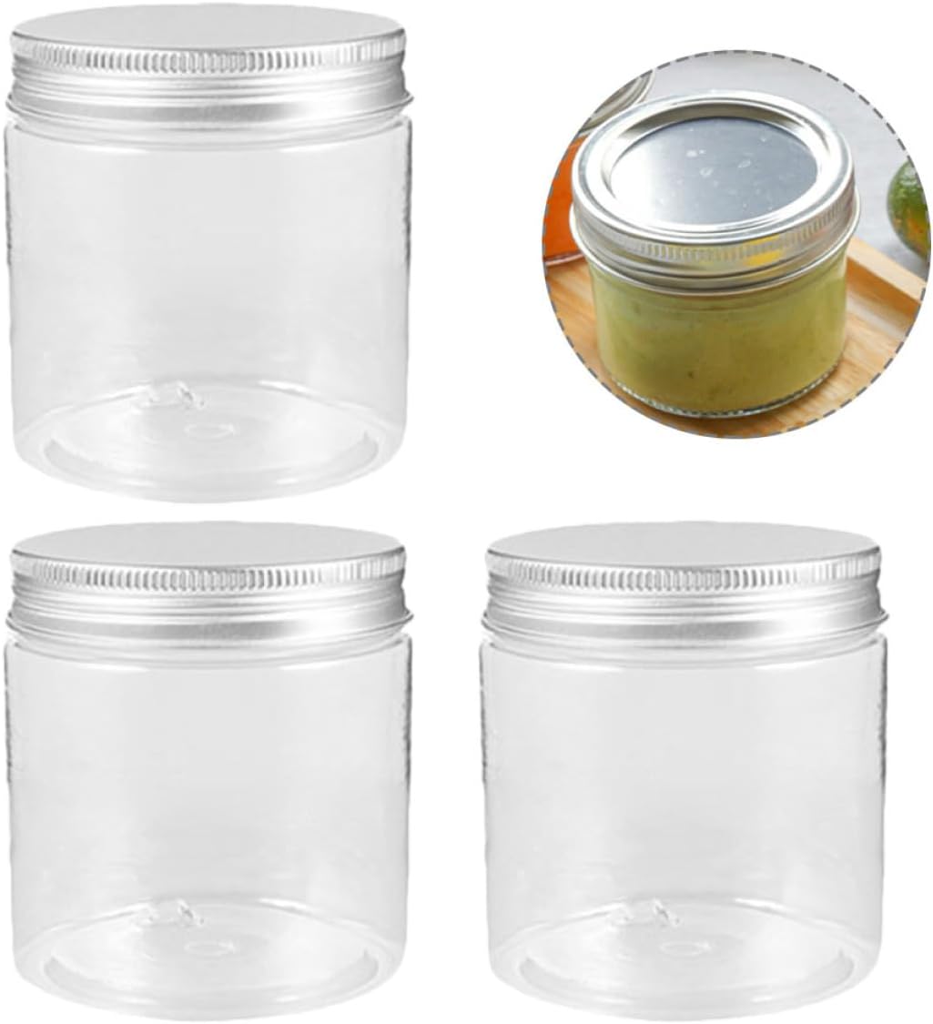 MAGICLULU 12 Stück pack Kleiner Einmachgläser aus Aluminium mit Transparentem Design 200ml Verschließbare Küchen Marmeladengläser für Sichere Aufbewahrung mit Silbernem Deckel – Bild 9