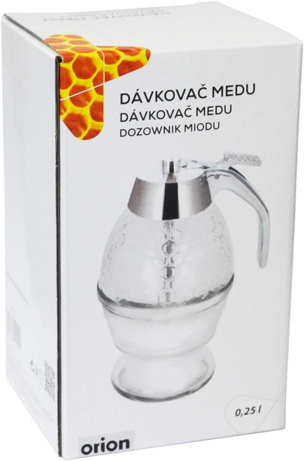 Orion Glass Dispenser for Honey Syrup Honey Dispenser with Base Storage Stand – Bild 4