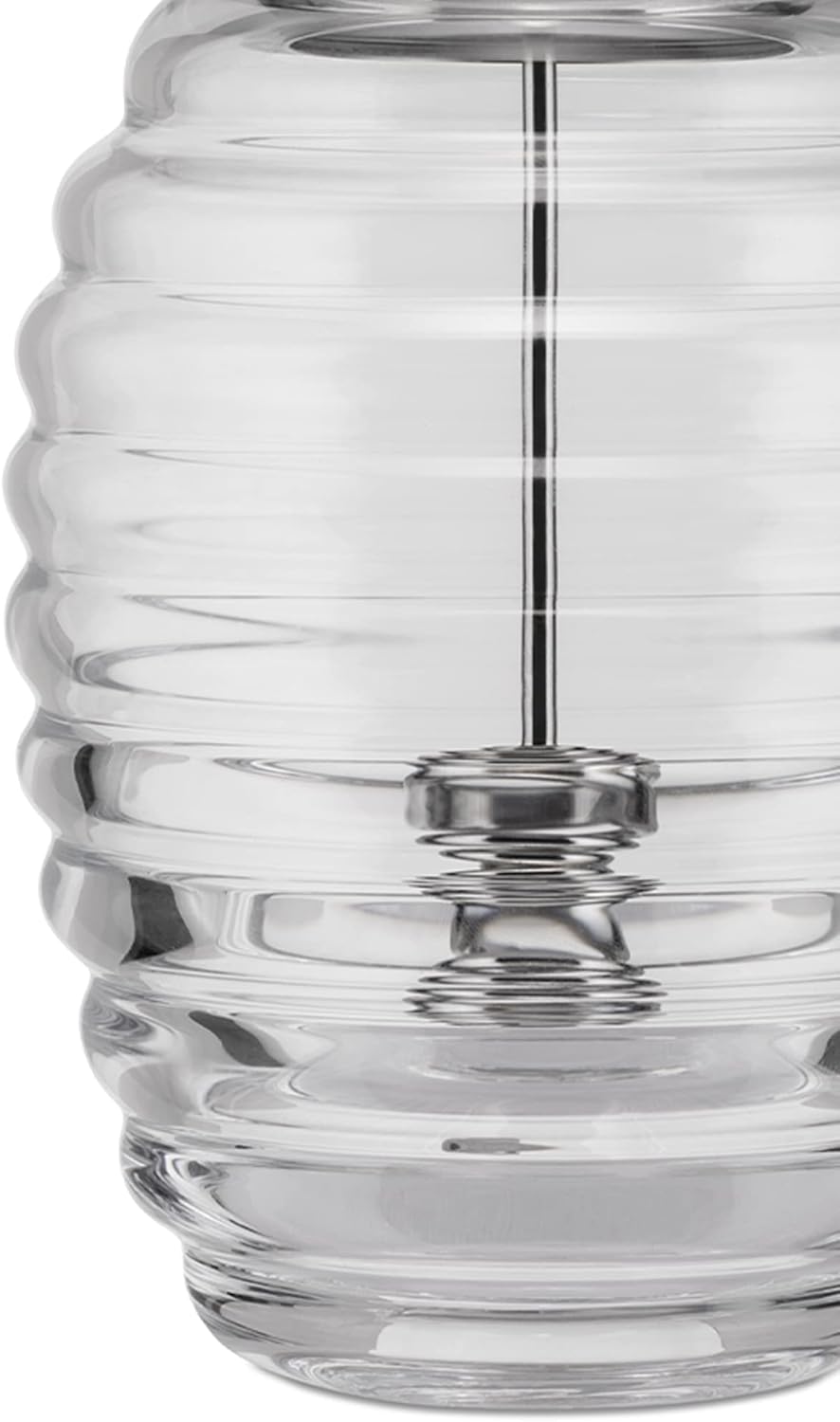 Alessi Honey Pot TW01 Design honey dispenser with honey spoon, glass and stainless steel – Bild 3