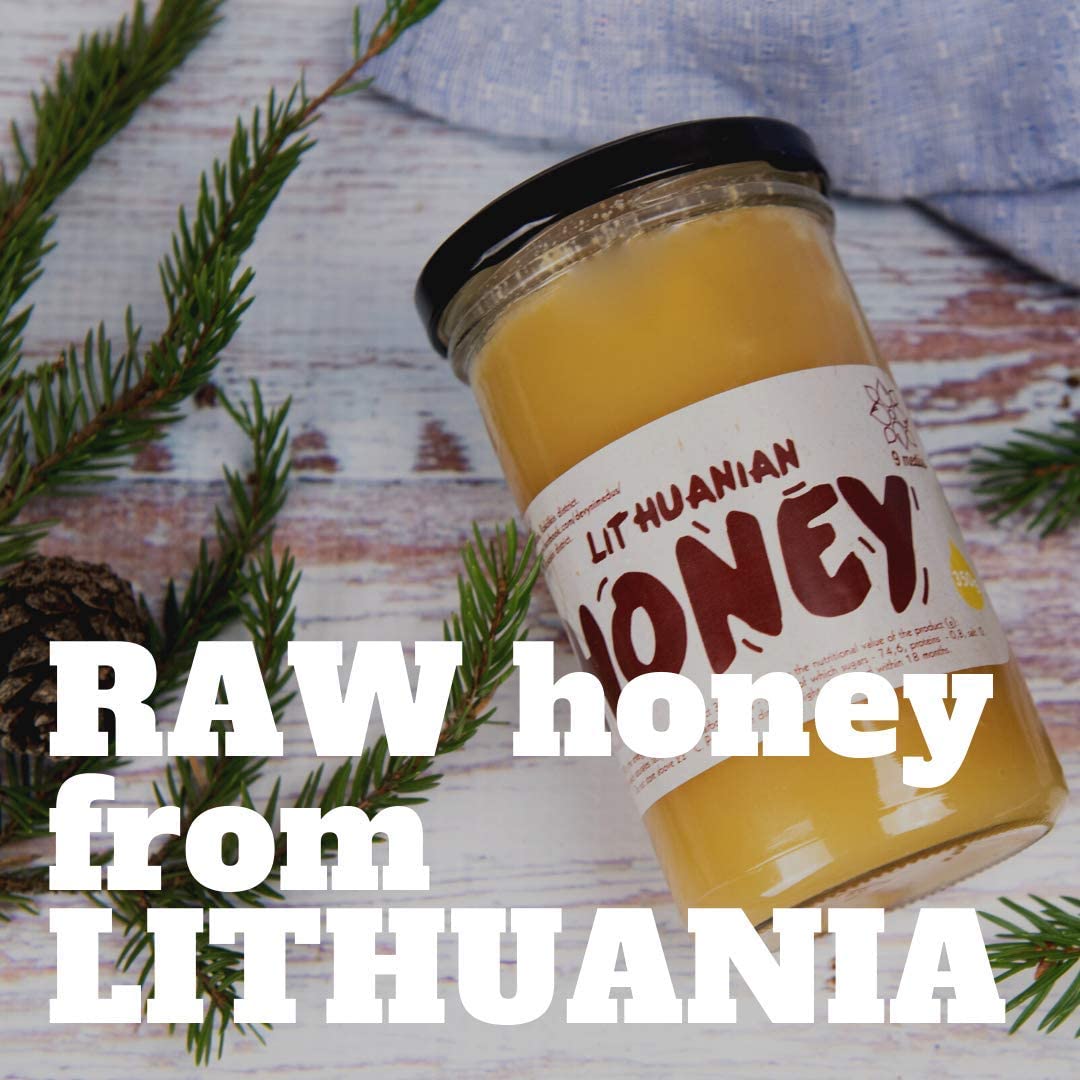 Pure, raw honey, organic wildflower, 100% natural, 350 g unfiltered unheated from non-absorbent fed bees with high concentration of protein minerals and natural acids – Bild 2