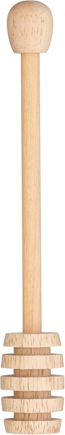 KitchenCraft Wooden Honey Dipper, 16 cm (6½")