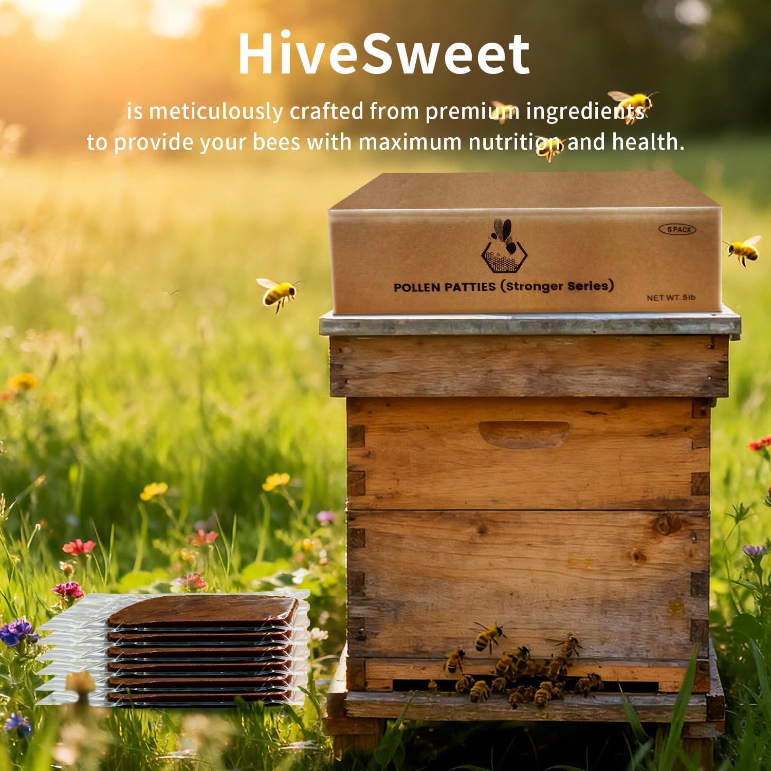 6 Pack Pollen Pills for Bees, 0.5 kg (Approximate Weight), Supplementary Feed for All Beekeepers – Bild 6