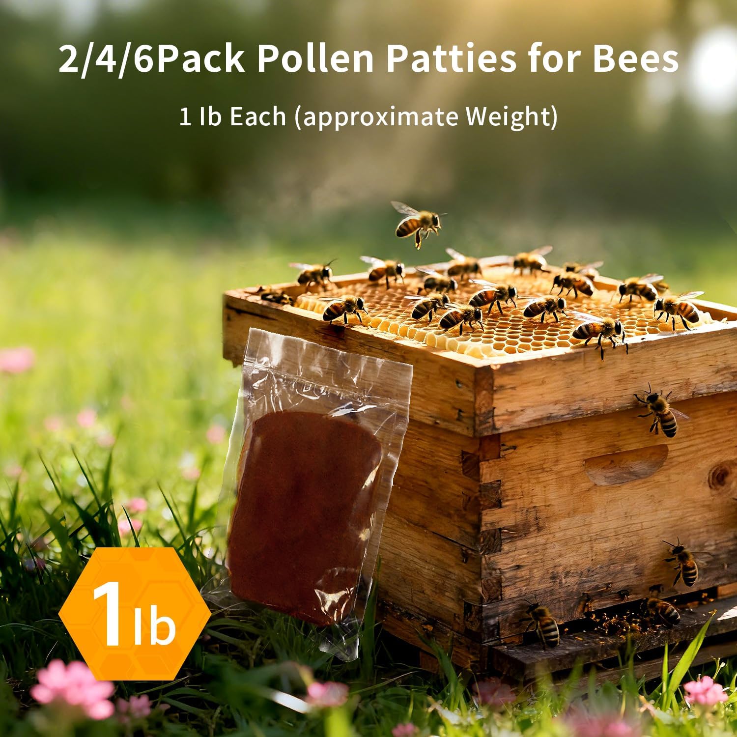 6 Pack Pollen Pills for Bees, 0.5 kg (Approximate Weight), Supplementary Feed for All Beekeepers – Bild 5