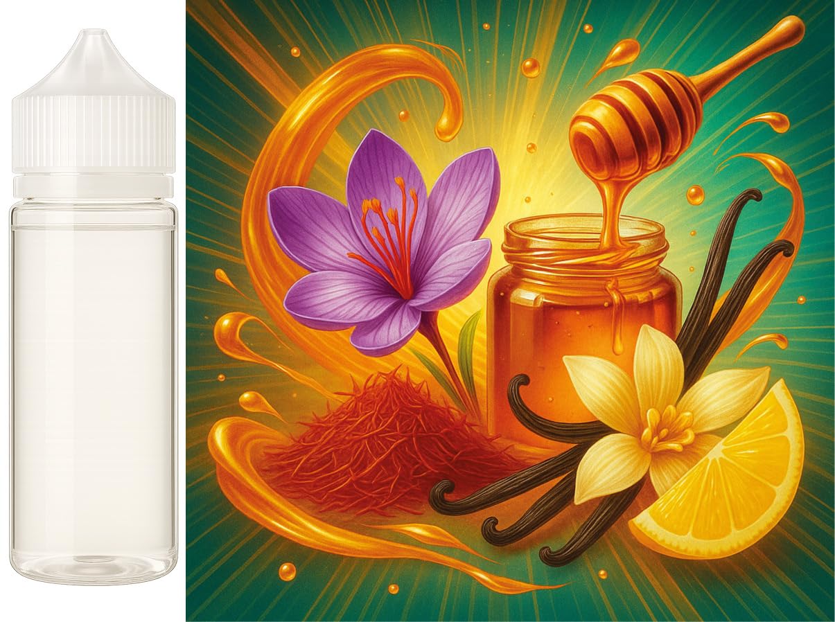Saffron Honey Whisper - Saffron, Honey, Vanilla & Lemon Aroma Concentrate - Vegan - Sasami - 10 ml – Bild 2