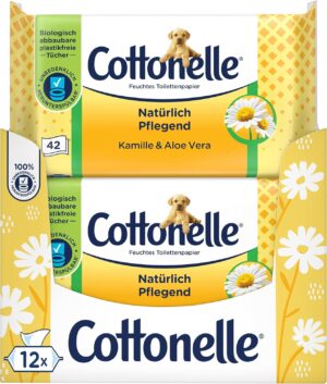 Cottonelle Moist Toilet Paper, Natu...