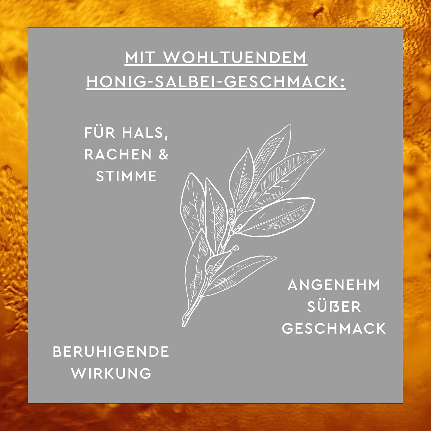 SUNLIFE Cough Stimulator Hot Drink - 1 x 14 Powder Sticks - Cough Remover with Active Ingredient Rubber Arabic - Honey Sage Flavour - Cough and Sore Throat Remedy – Bild 5