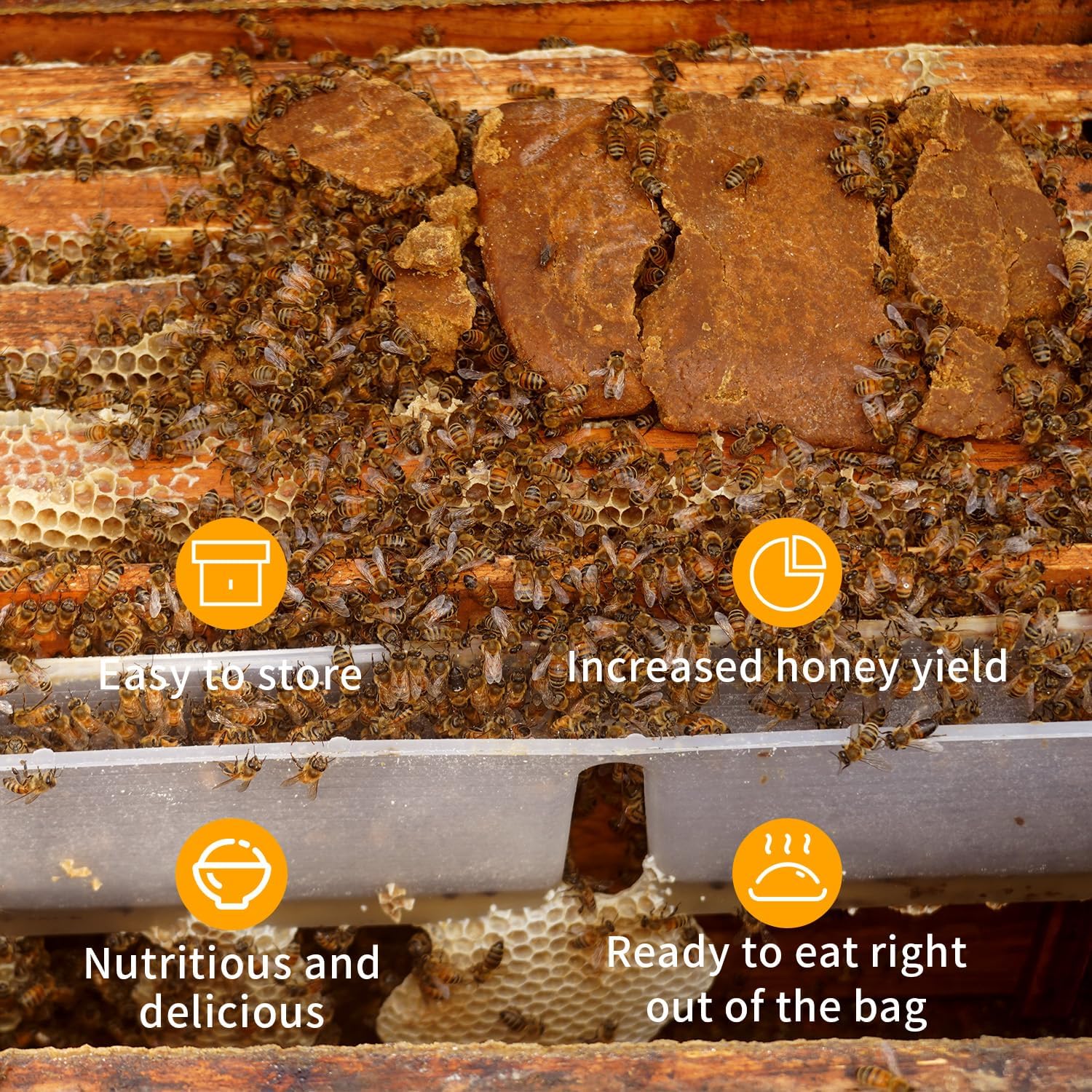 6 Pack Pollen Pills for Bees, 0.5 kg (Approximate Weight), Supplementary Feed for All Beekeepers – Bild 4