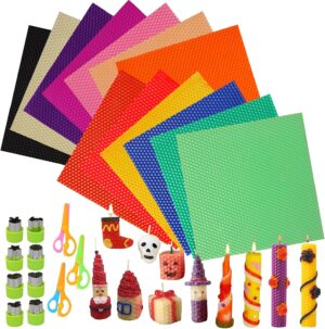 Jaztral Beeswax Sheets with Wick &#...