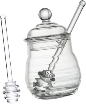 STOBAZA Honey Pot with Lid Honey Ho...