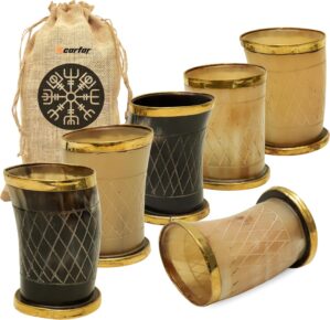 Viking Drinking Horn Cups with Gift...