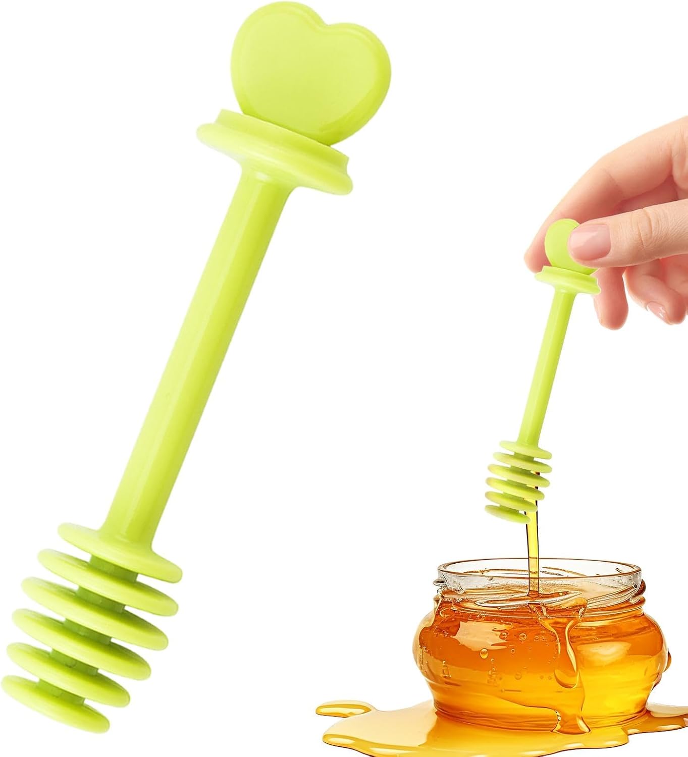 Honigstab, handlicher Honigrührstab, Niesel- und Dosierwerkzeug, Tee- und Kaffeemixer, Küchenhelfer aus Holz, Marmelade und Sirup, einfach zu bedienen und keine Unordnung, 12,8 x 3 cm – Bild 7