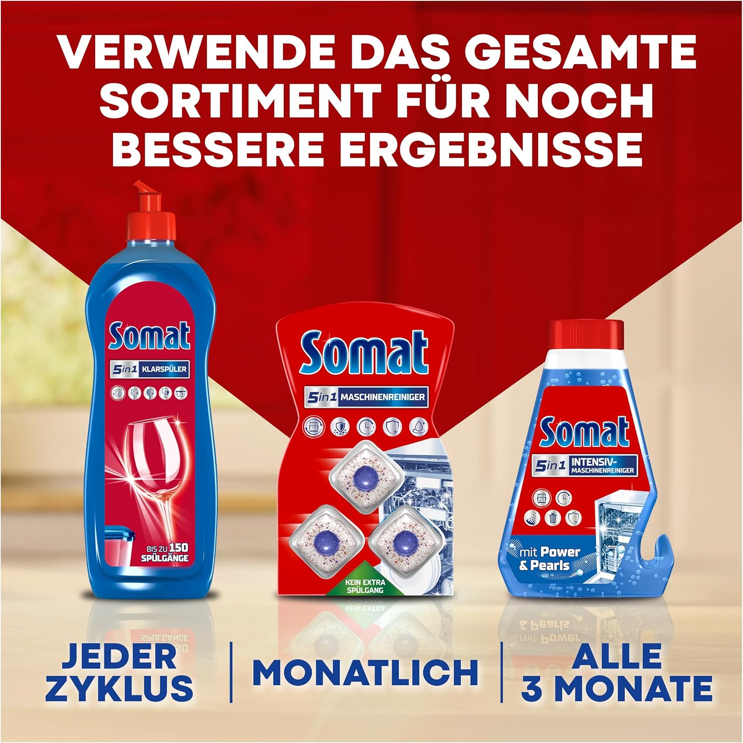 Somat Excellence 4-in-1 Caps (20 Caps), Quick Resolution Dishwasher Caps for Brilliant Shine Even in Low Temperature, Short & Eco Programs, Somat Caps Powerfully Remove Burnt On Food – Bild 9