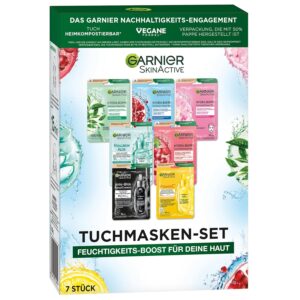 Garnier Cloth Masks Set for All Ski...