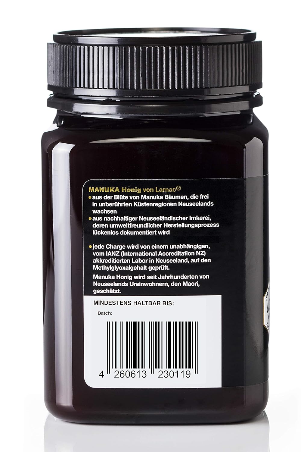 Larnac Manuka Honey MGO 800+ from New Zealand, 500g, Methylglyoxal Certified – Bild 2