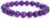 LLSHQ AR-Armband mit natürlichen lila Amethyst-Jadeperlen – Heilstein, Geburtsstein und Chakra-Schmuck, polierte lila Honigperlen – Geschenk für Frauen und Männer
