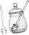 STOBAZA Honey Pot with Lid Honey Holder Honey Stirrer Server for Storage in the Kitchen