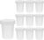 mikken 10 x Small Container 50 ml Plastic Cup with Screw Cap Jar Food Safe BPA Free