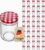 50er Set Einmachgläser 350 ml max 300 ml optimal – Marmeladengläser Sturzgläser Vorratsgläser mit Schraubdeckel 11 x 7.5 cm Einkochgläser zum Einlegen Fermentieren Honigglas, 50 Stück