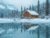 Malen nach Zahlen Erwachsene Schnee Kabine, Malen Nach Zahlen DIY Handgemalt Ölgemälde Kit Paint by Numbers Adult Mit 3 pcs Pinseln und Pigment Knitterfreie Leinwand Kit 20 X 30 CM Geschenke J0-1237