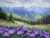 Malen Nach Zahlen, Malen nach Zahlen Erwachsene Berg Blume Paint by Numbers Mit 3 pcs Pinseln und Acrylfarbe, DIY Set für Anfänger Painting by Numbers Geschenke für Frauen Home Deko 30 X 40 CM J0-1164