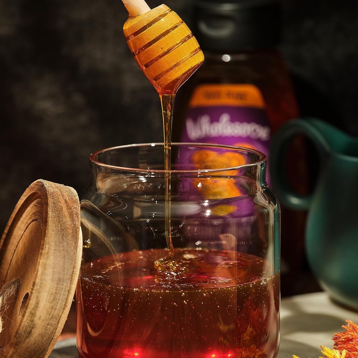 Wholesome Sweeteners 16-Ounce Organic Raw Unfiltered Honey Bottle, 100% Pure, Fair Trade Certified, Non GMO Project Verified, & Gluten Free, 1 Pack - Image 5