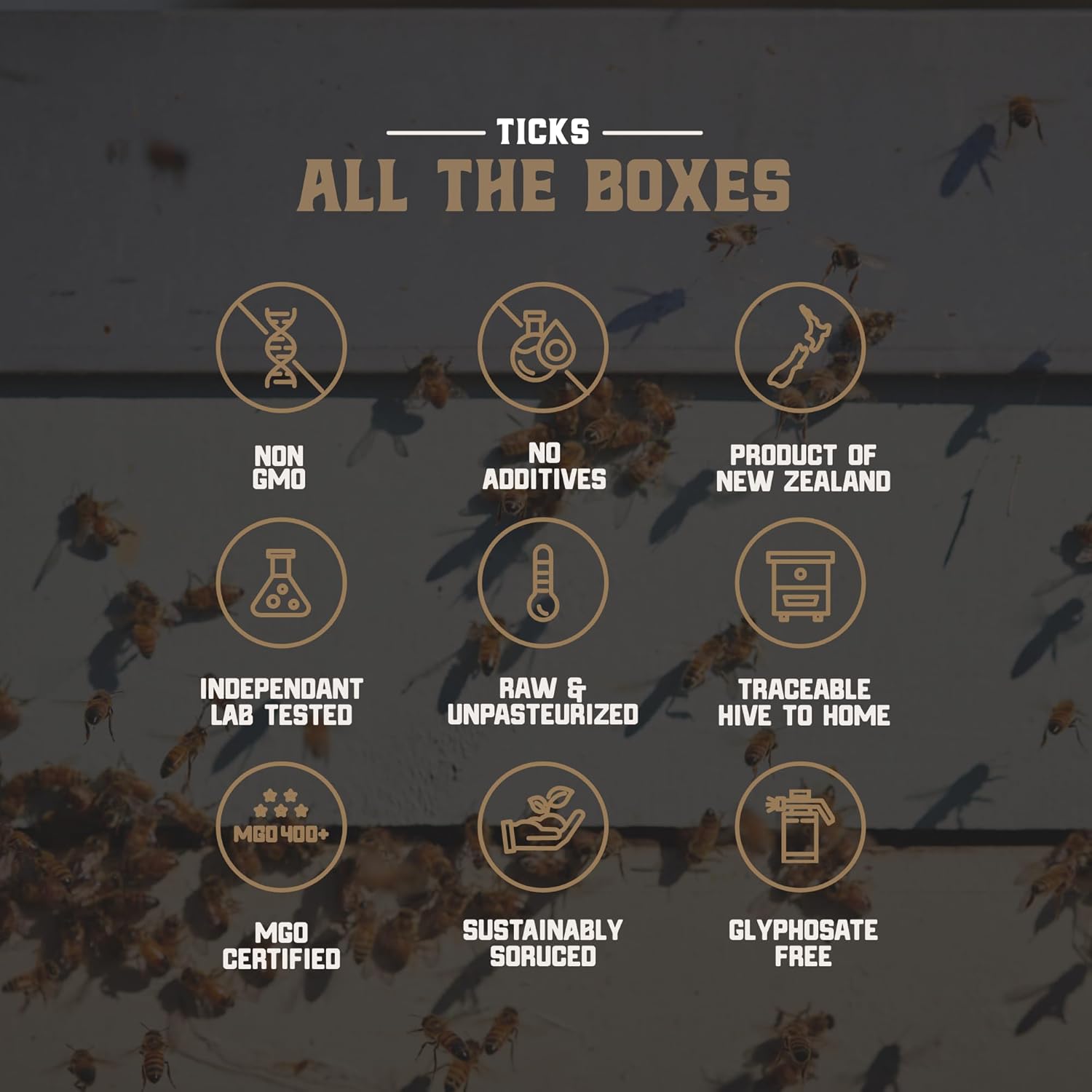 Gold Fern Honey - Raw New Zealand Manuka Honey | 8.8oz MGO 200+ | Pure, Natural, Unpasteurized, and Unfiltered Superfood Honey, Traceable from Hive to Hand. - Image 4