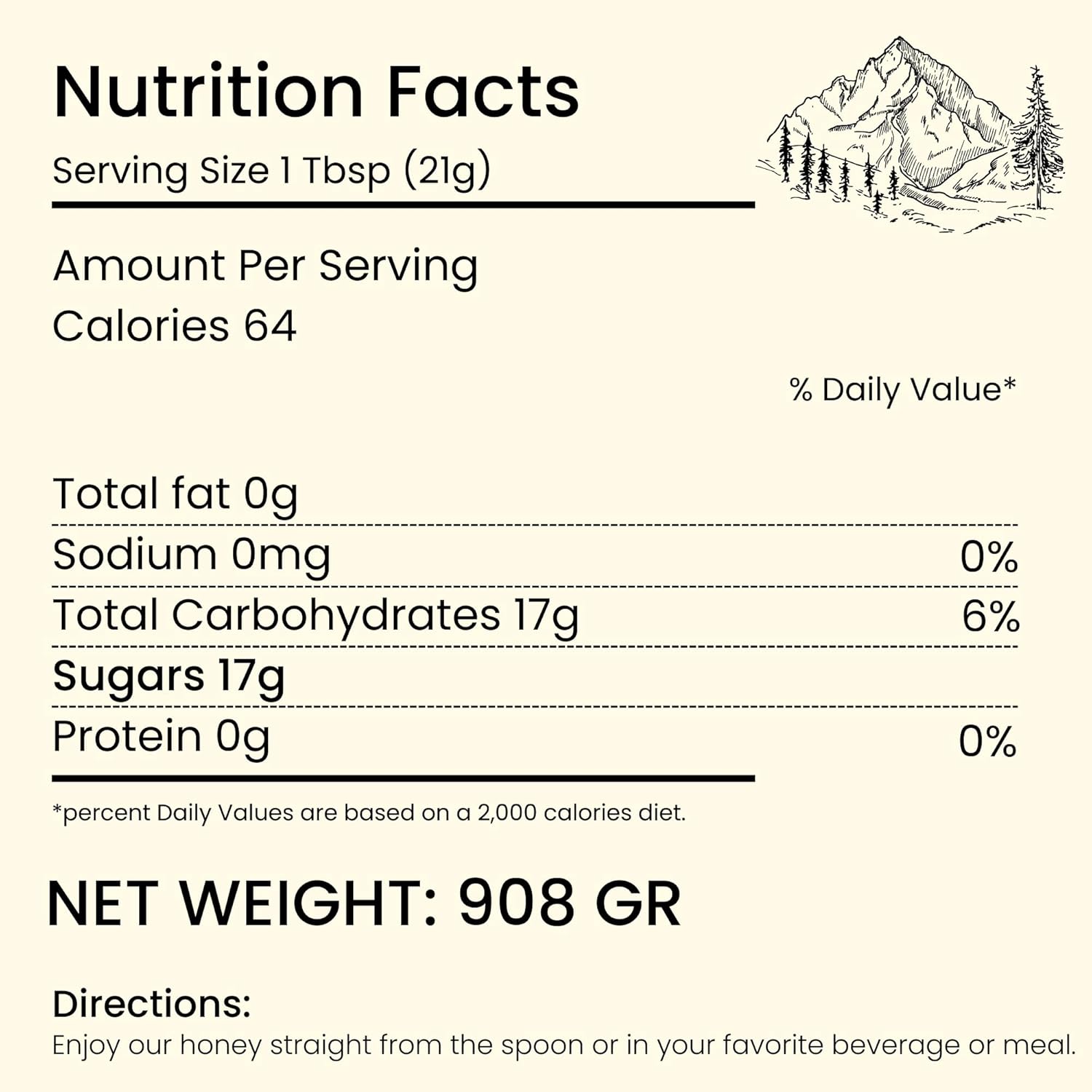 Altay Raw Buckwheat Honey - 100% Pure, Unfiltered, Unpasteurized, Ethically Sourced - Glass Jar, 908g / 35.2oz - Image 2