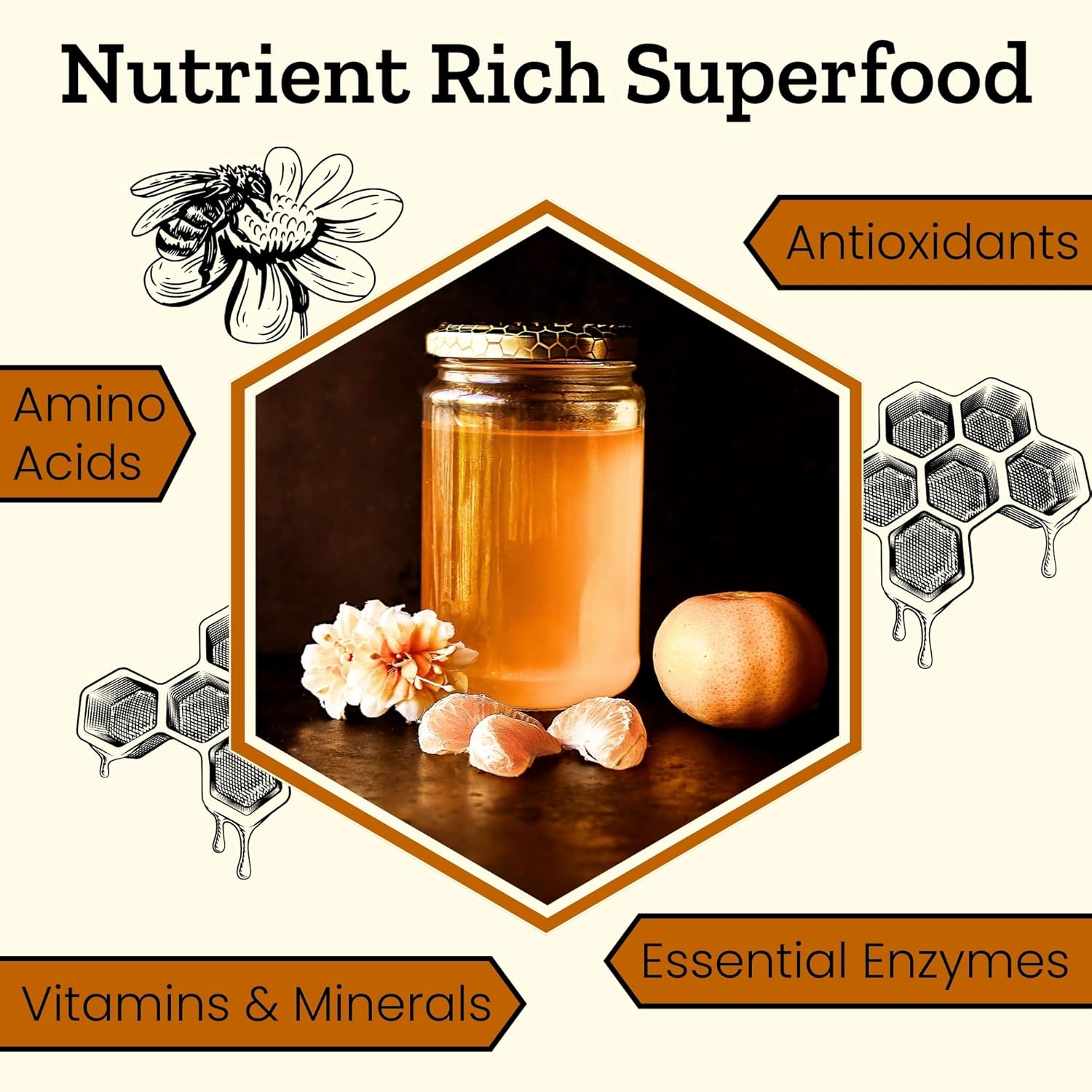 Altay Raw Buckwheat Honey - 100% Pure, Unfiltered, Unpasteurized, Ethically Sourced - Glass Jar, 908g / 35.2oz - Image 4