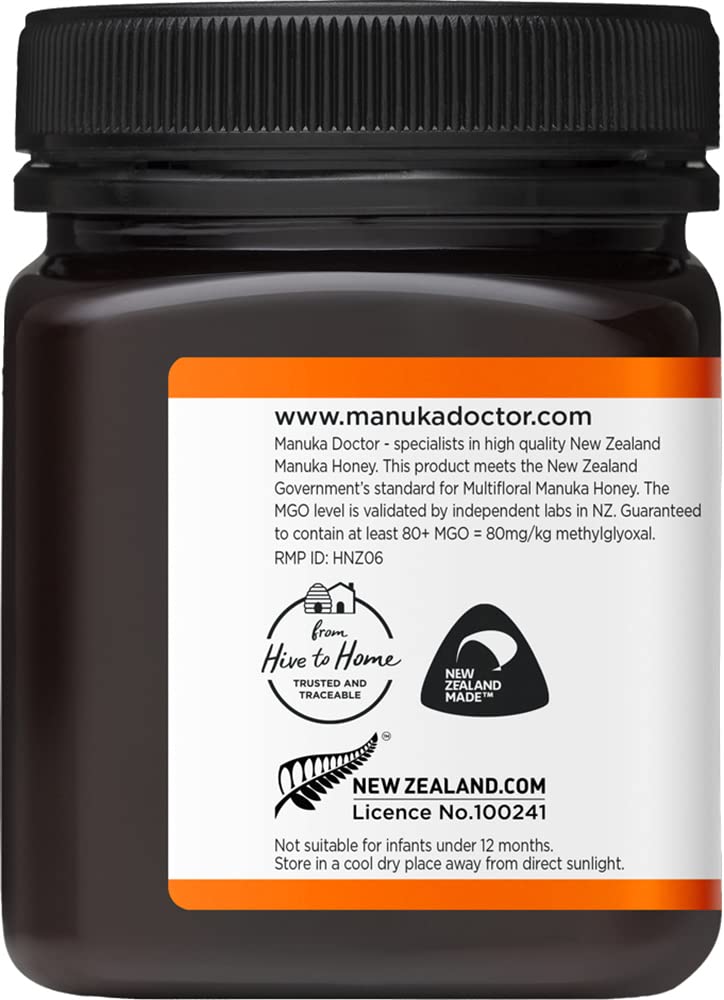 Manuka Doctor - MGO 80+ Manuka Honey Multifloral, 100% Pure New Zealand Honey. Certified. Guaranteed. Raw. Non-GMO (8.75oz) - Image 9