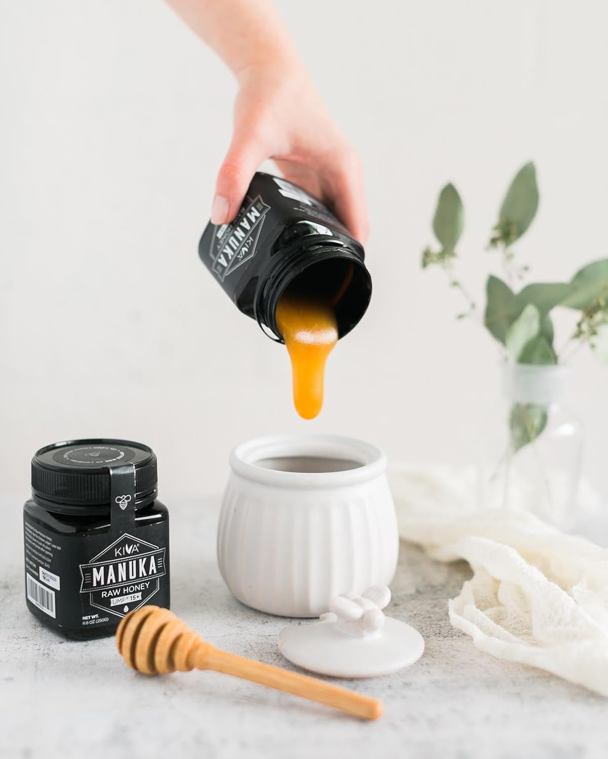 Kiva Raw Manuka Honey - Certified UMF 15+, MGO 514+ 100% Pure Genuine New Zealand, Non-GMO, Traceable (8.8oz/250g Bottle) - Image 8