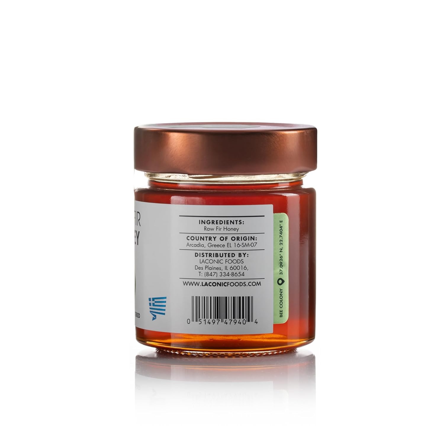 Laconic Foods | Raw Greek Fir Honey | Honeydew Honey from Arcadian Forests | Cold-Extracted, Unfiltered, Single-Origin | 315g - Image 2