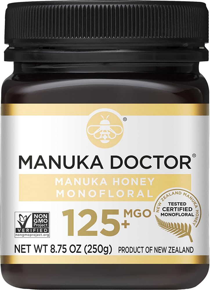 Manuka Doctor - MGO 125+ Manuka Honey Monofloral, 100% Pure New Zealand Honey. Certified. Guaranteed. Raw. Non-GMO (8.75 oz) - Image 4