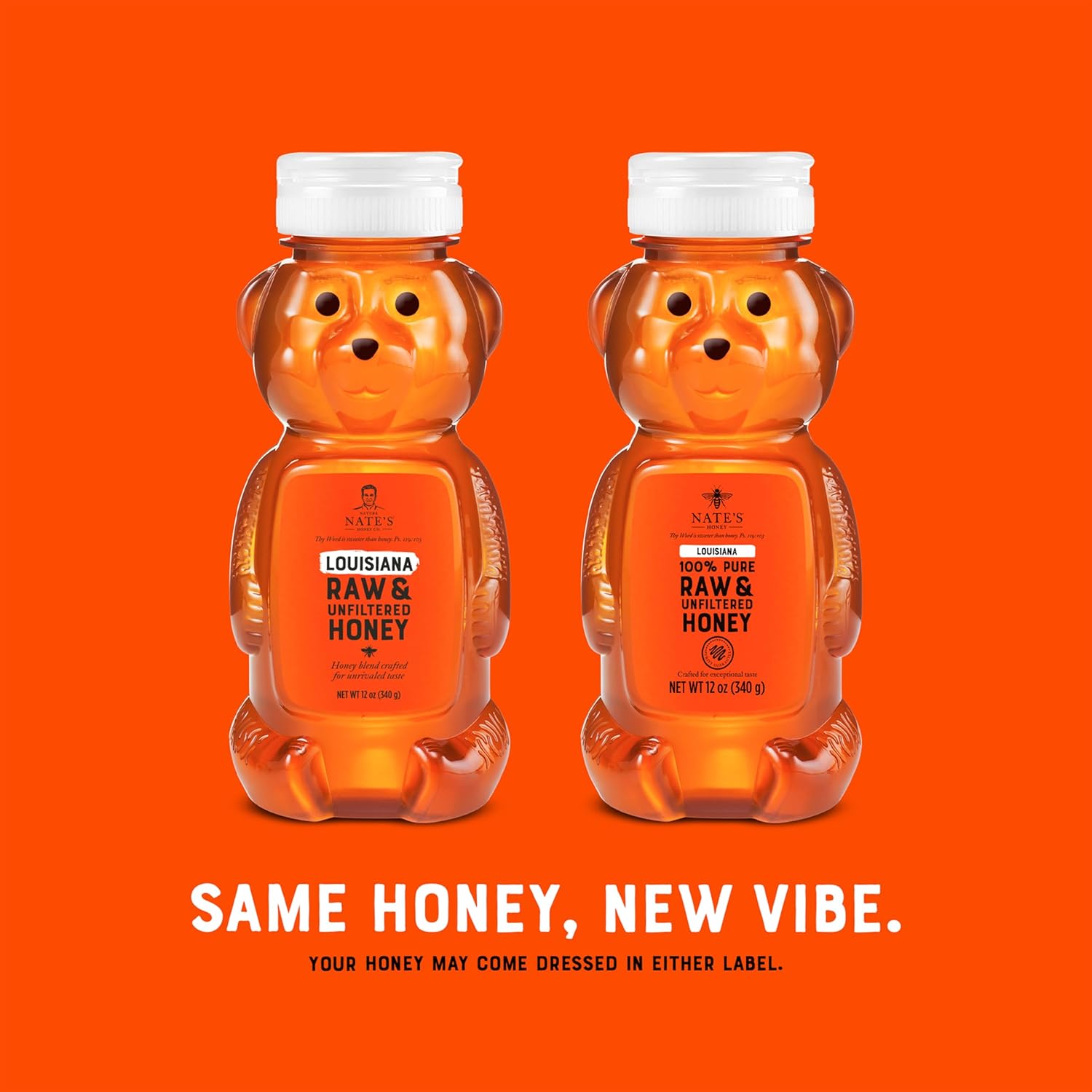 Nate's Louisiana 100% Pure, Raw & Unfiltered Honey - 12 oz. Honey Bear Bottle - All-natural Sweetener - Image 8