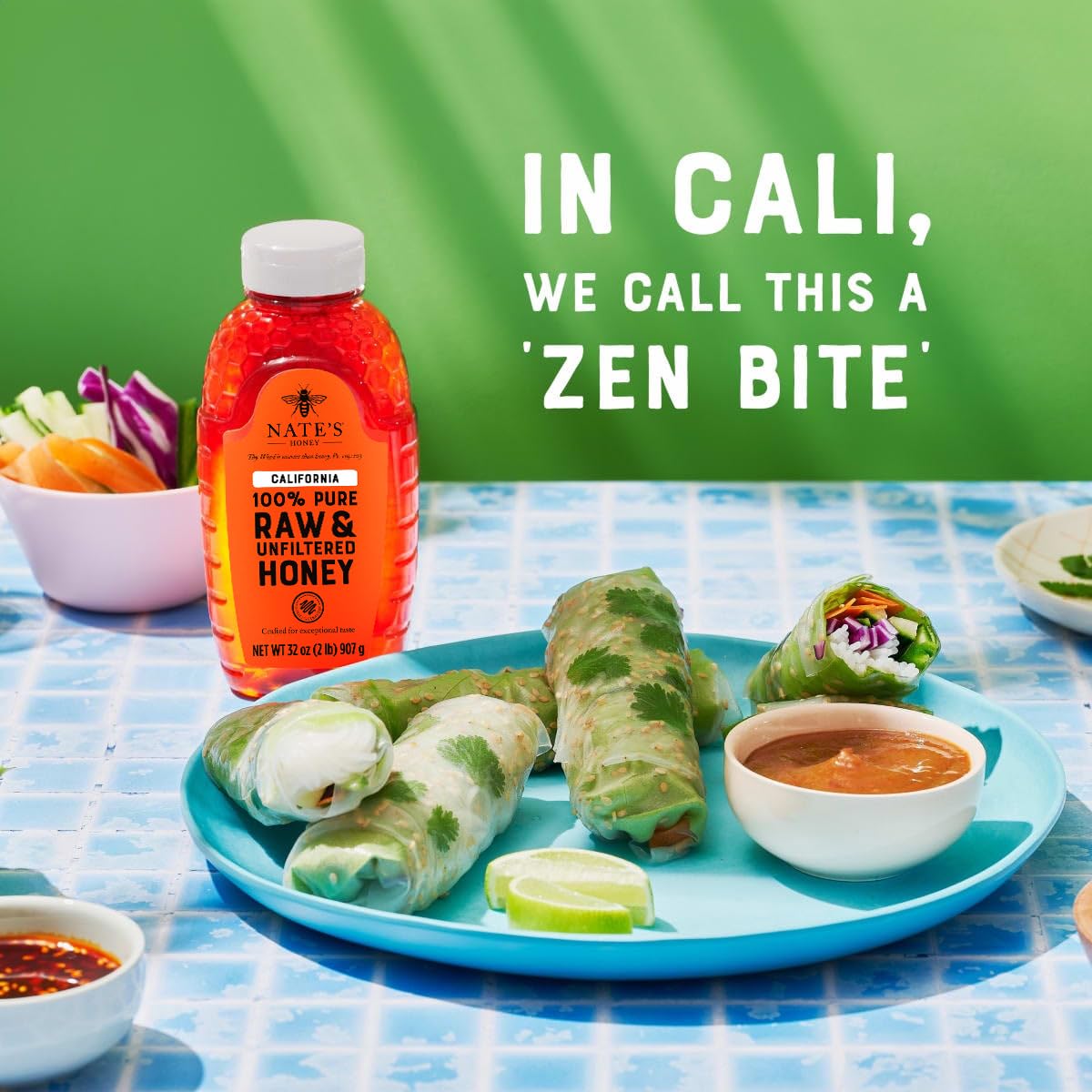 Nate's California 100% Pure, Raw & Unfiltered Honey - 32 oz. Squeeze Bottle - All-natural Sweetener - Image 6