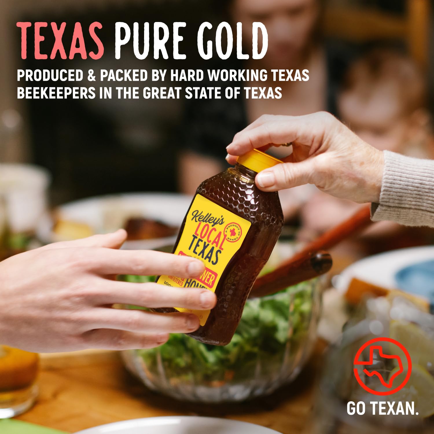 Kelley's Local Texas Honey – Wildflower, 40 oz – 100% Pure, Raw & Unfiltered – All-Natural American Honey for Tea, Baking, Yogurt, Toast & BBQ - Image 7