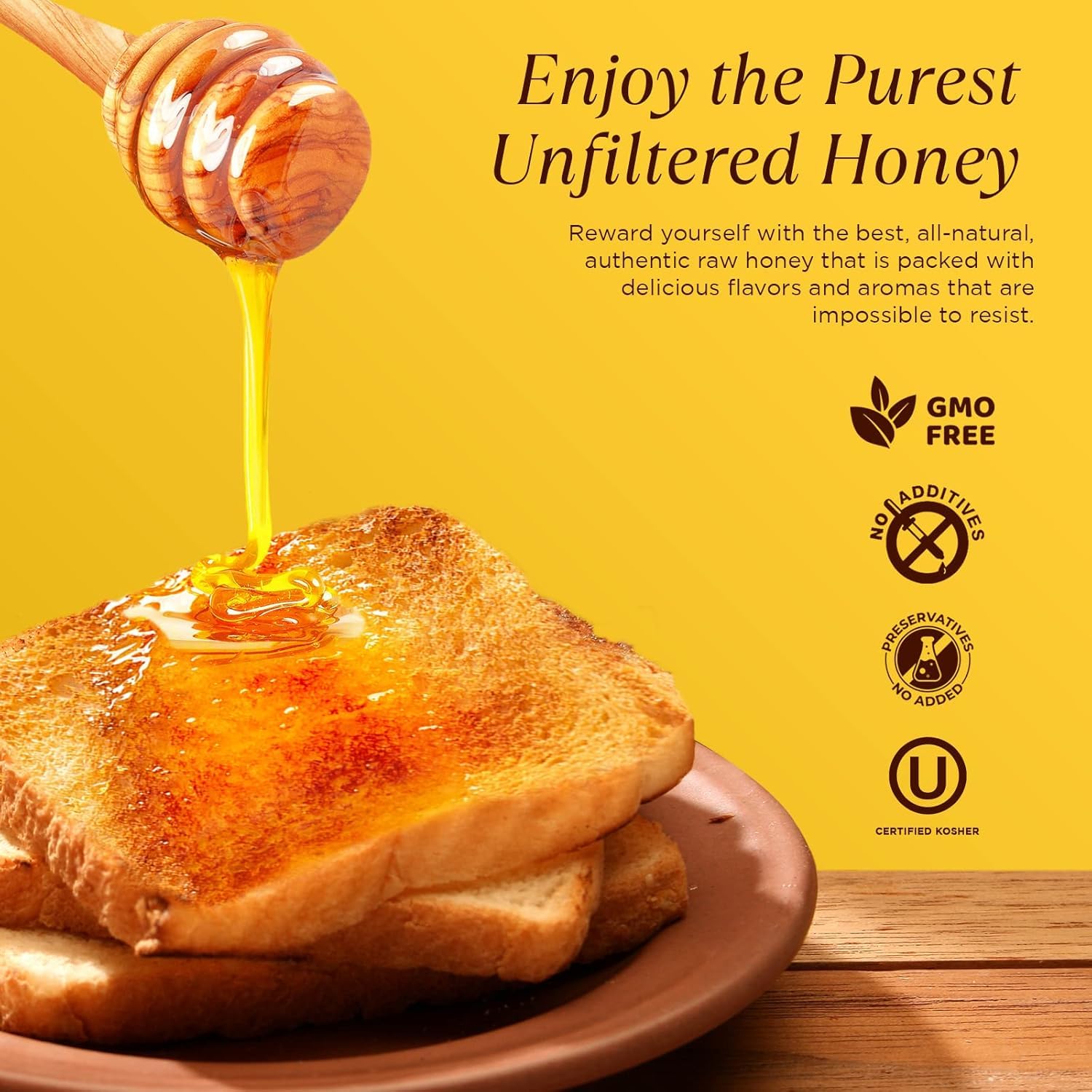 100% Raw & Unfiltered Wildflower Honey - American Made by Pure Southern Honey (48 Ounce) - Image 3