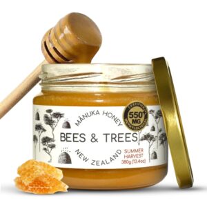 Bees & Trees Manuka Honey 550+...
