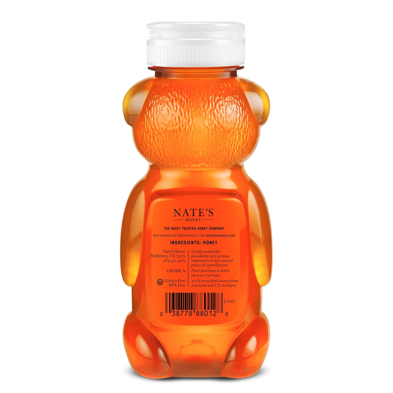 Nate's Louisiana 100% Pure, Raw & Unfiltered Honey - 12 oz. Honey Bear Bottle - All-natural Sweetener - Image 7
