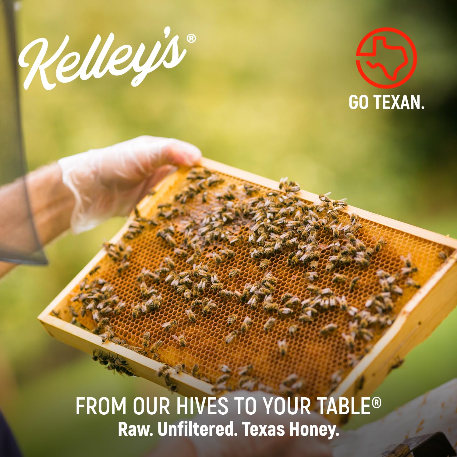 Kelley's Local Texas Honey – Wildflower, 40 oz – 100% Pure, Raw & Unfiltered – All-Natural American Honey for Tea, Baking, Yogurt, Toast & BBQ - Image 5