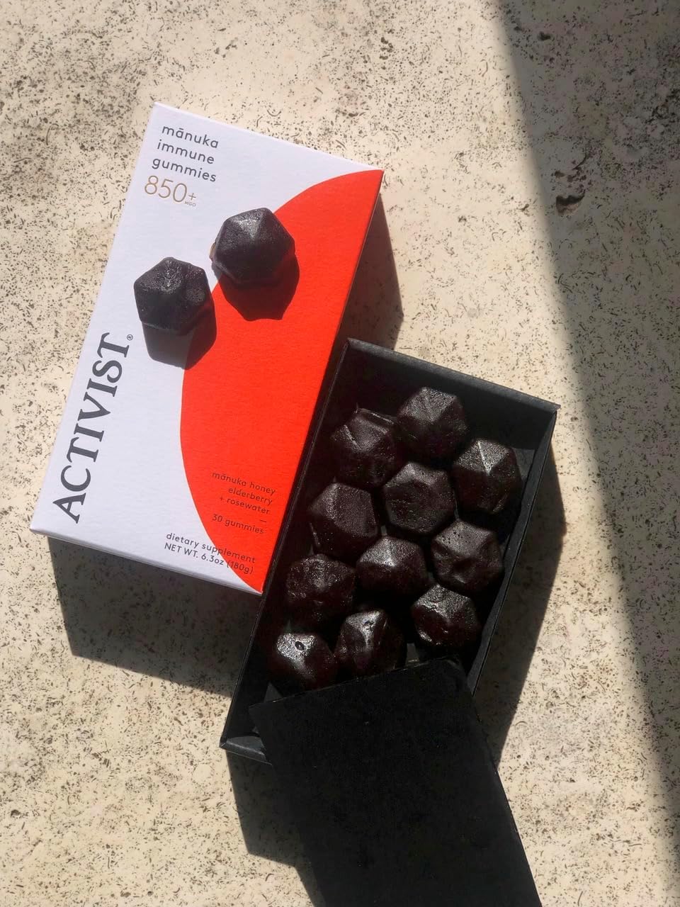 ACTIVIST Manuka Immune Gummies | Raw Mānuka Honey 850+MGO, Elderberry, Rosewater | Dietary Supplement | Gluten-Free | 30 Gummies (180 g | 6.3 oz) - Image 4