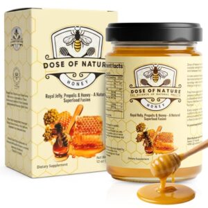 DOSE OF NATURE Raw Honey with Bee B...