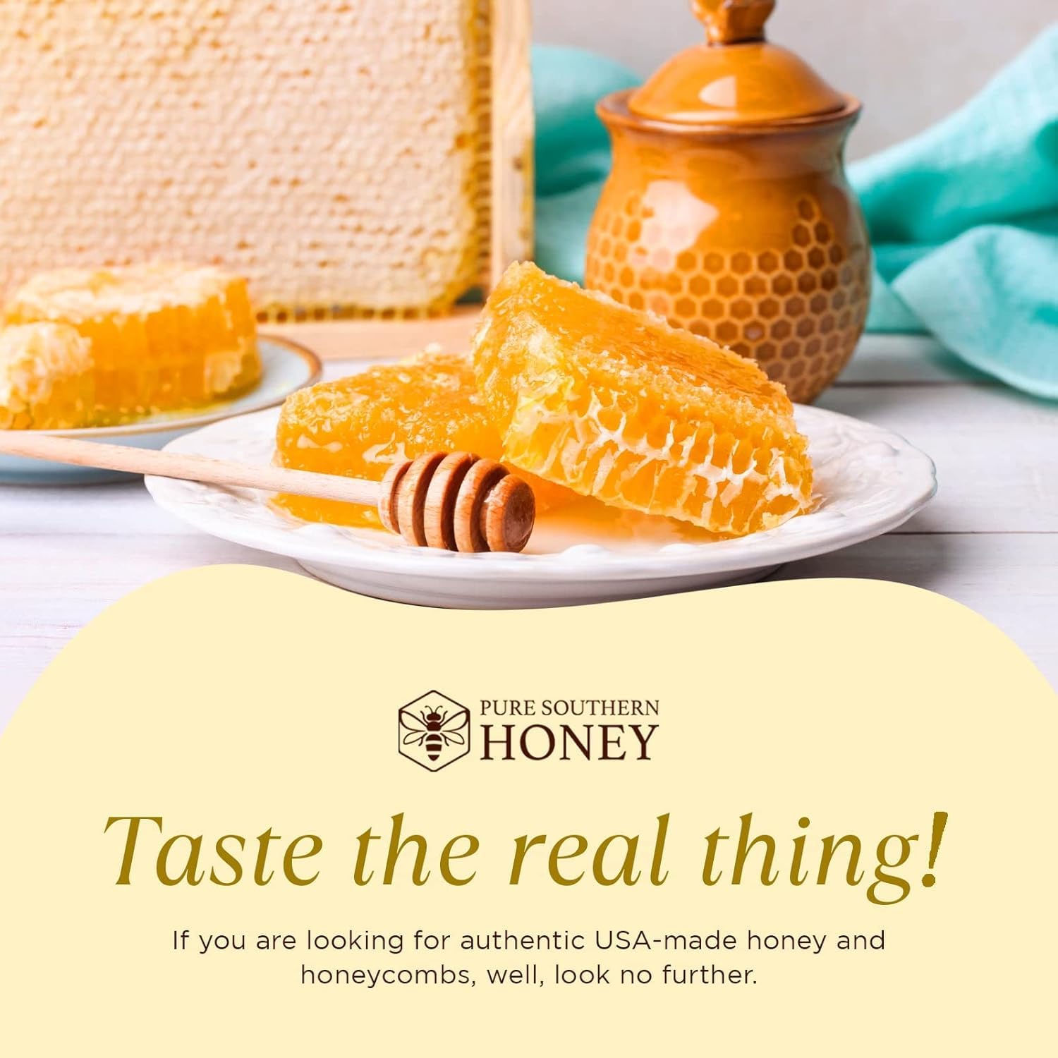 100% Raw Edible Honeycomb by Pure Southern Honey (14 Ounce (Pack of 1)) - Image 5