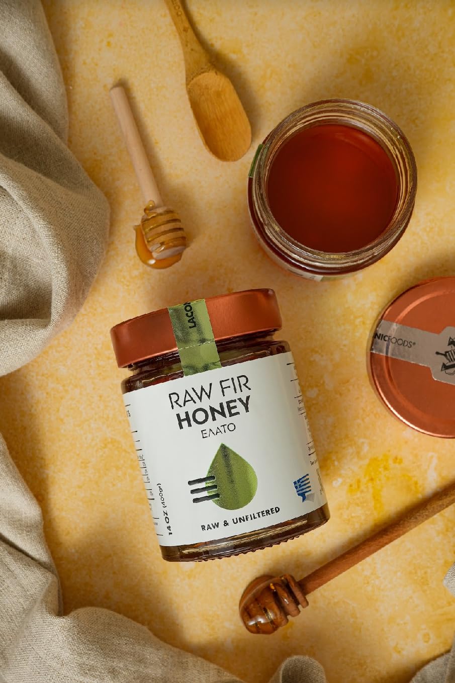 Laconic Foods | Raw Greek Fir Honey | Honeydew Honey from Arcadian Forests | Cold-Extracted, Unfiltered, Single-Origin | 315g - Image 5