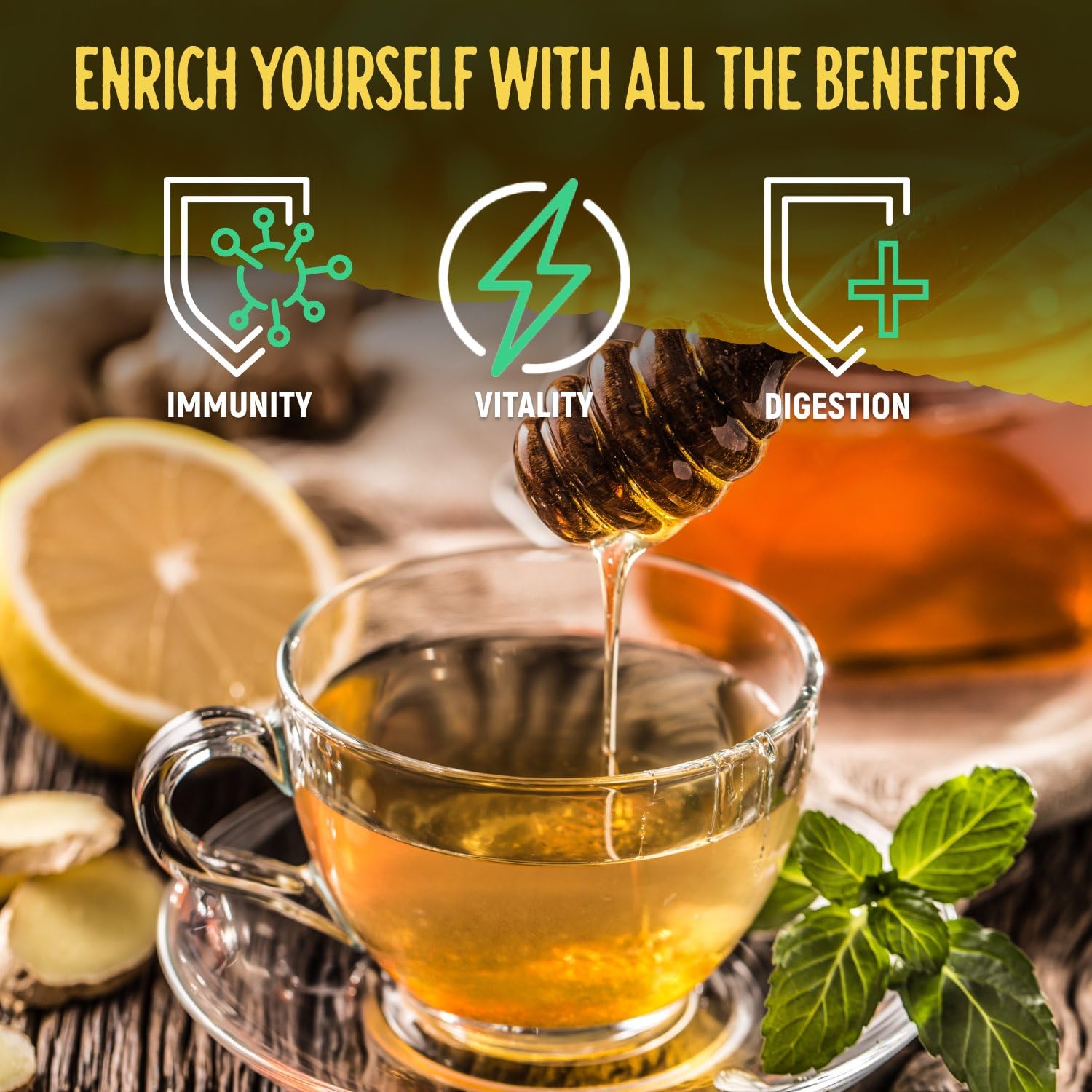 Kelley's 100% Organic Raw & Unfiltered Honey, USDA Certified, 24 Oz – All Natural, Flavor-Rich Honey for Fruits, Yogurt, Smoothies, Acai Bowls, Tea – Natural Sugar Substitute - Image 5