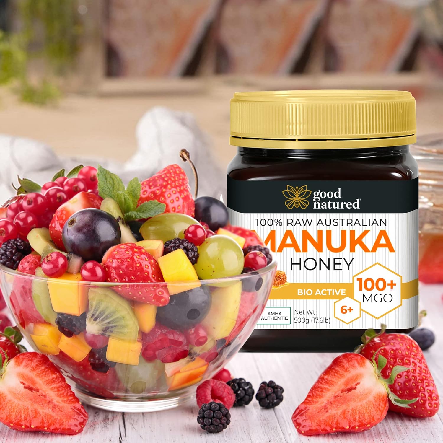 Raw Manuka Honey Certified MGO 100+ / 6+ Manuka With Antibacterial Activity - (NPA 6+) 500g (1.1lb) by Good Natured - Image 7