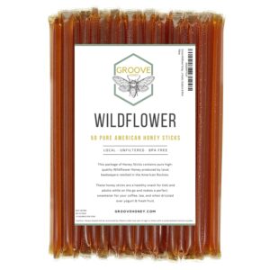Wildflower Honey Sticks for Tea, Tr...