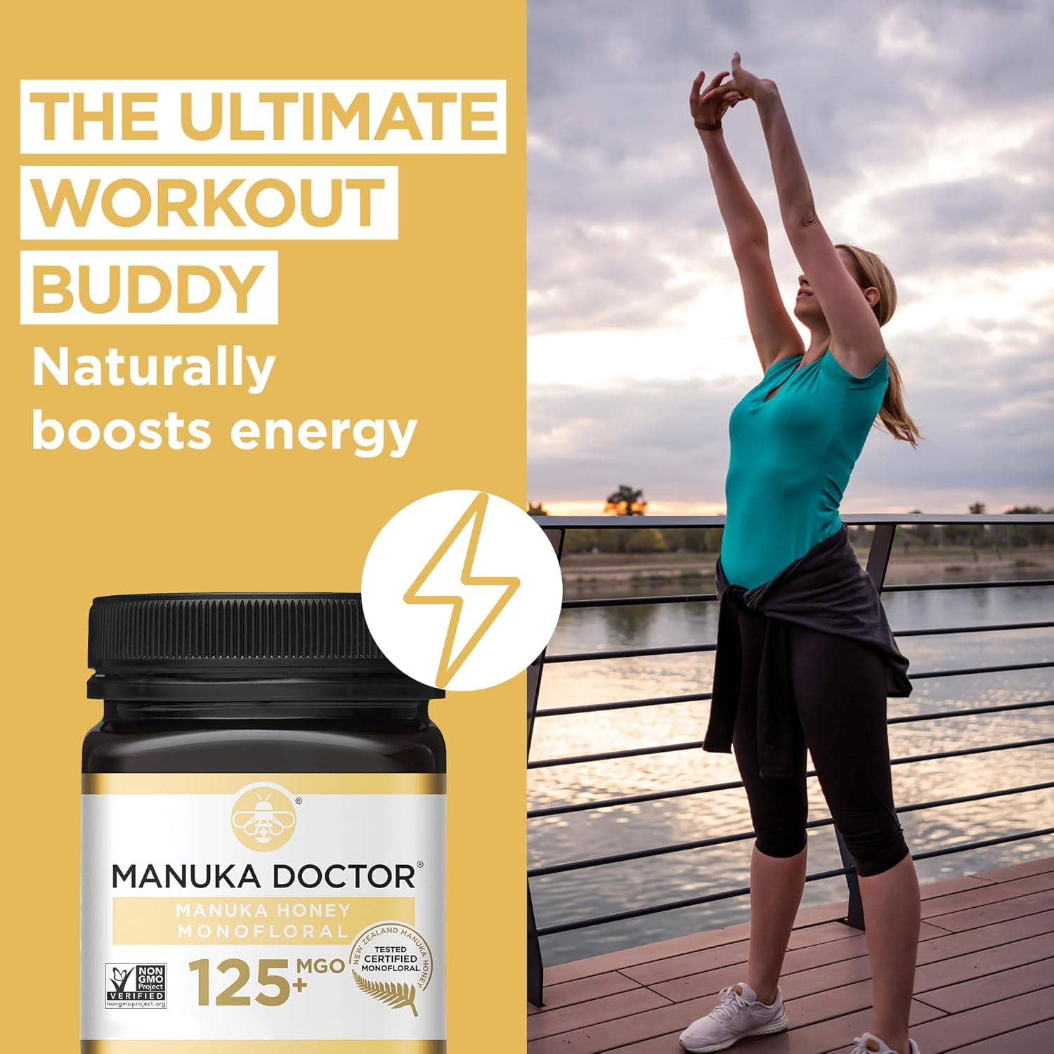 Manuka Doctor - MGO 125+ Manuka Honey Monofloral, 100% Pure New Zealand Honey. Certified. Guaranteed. Raw. Non-GMO (8.75 oz) - Image 3