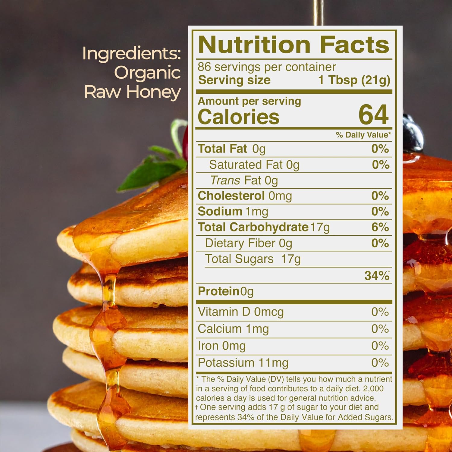 Kevala Organic Raw Oaxaca Honey - Nutritious Honey with no Pesticides and no Sugar Added or Given to the Bees, Natural Sweetener for Cooking and Baking at Home, Great for Pancakes and Waffles, 4 lb - Image 2